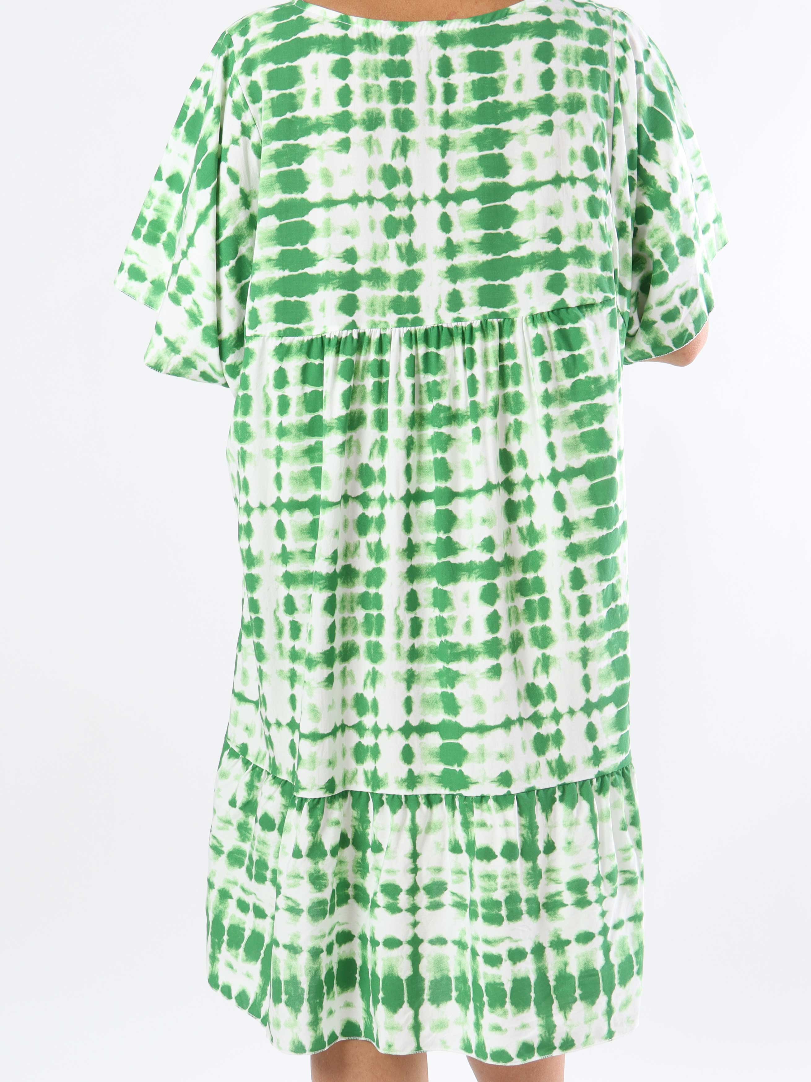 Lyon - Sød plus size kjole i viskose med batikmønster